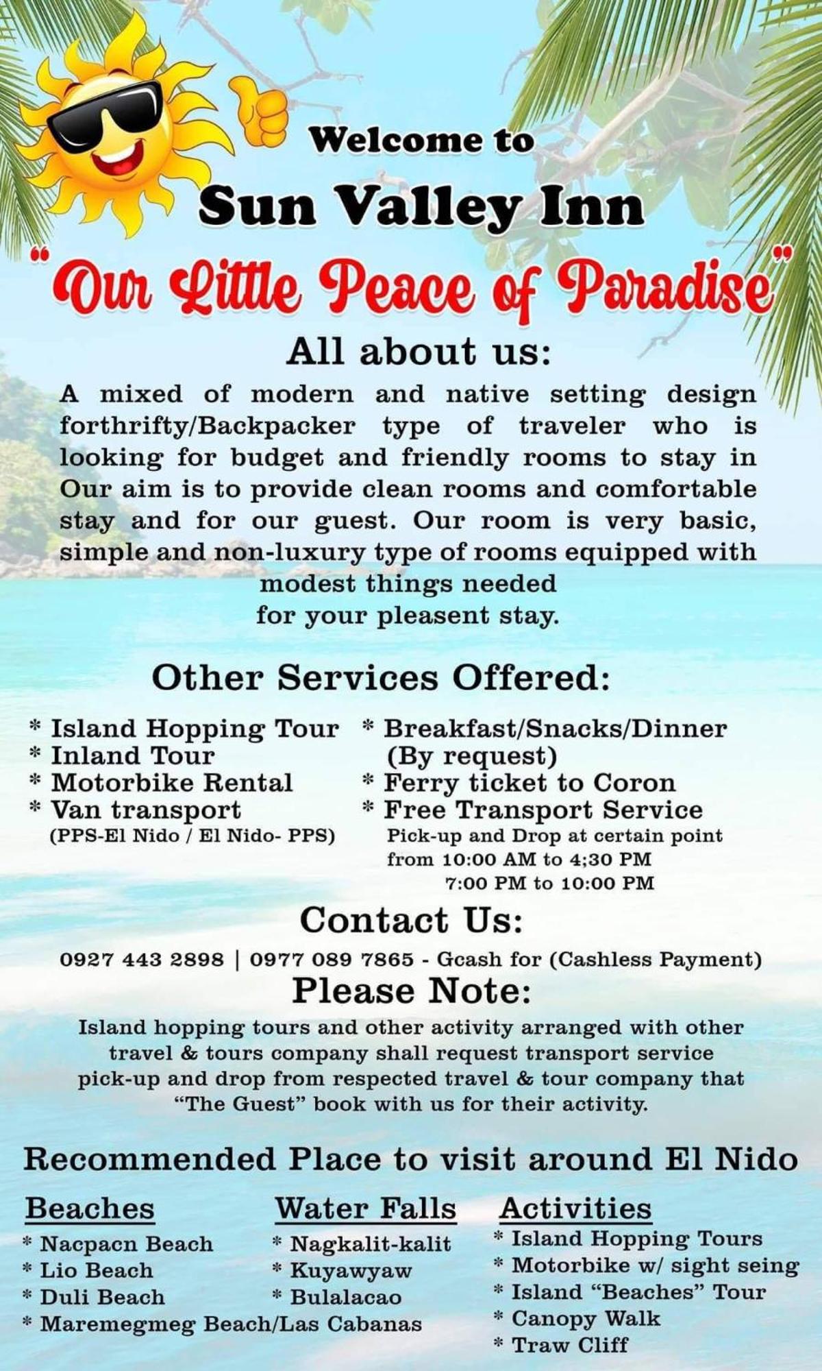 Sun Valley Backpackers Inn El Nido Luaran gambar